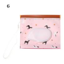 Product Portable Snap-Strap Flip Cover Wet Wipes Bag Cosmetic Pouch Stroller Accessories Tissue Box 6