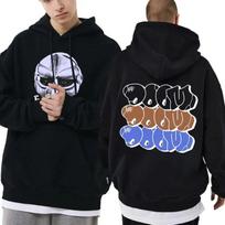 Rapper Mf Doom Mask Madlib Madvillain Graphic Printed Hoodie Unisex Hip Hop Fashion Trend Sweatshirt Unisex Vintage Oversized Hoodies L