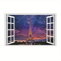 3D gamtos peizažai netikri langų lipdukai Sakura Tree Beach pastatas Sienų menas Firmos lipdukai Namų biuro apdaila Vinilo tapetai 43.5x70cm