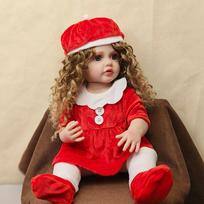 55cm Reborn Toddler Girl Toy Full Body Soft Silicone Vinyl Pretty Girl Princess Lifelike Baby Doll Christmas Gift for Grils Toys