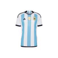 Adidas Dryžuoti futbolo marškinėliai trumpomis rankovėmis 23/24 sezonas Argentinos spalvų blokas unisex viršūnės LB3597 XL