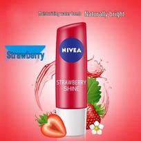 NIVEA Crystal Moist Strawberry Lip Balm