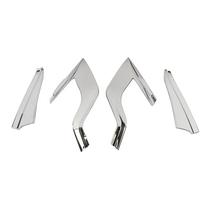 For Toyota Rav 4 Rav4 -2025 Carbon Fiber Color Chrome Rear Lamp Taillight Cover Frame Trim Tail Light Decoration Accessories Taillight Trim A