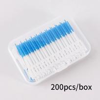 200Pcs Silicone Interdental Brushes With Thread For Teeth Cleaning Dental Care Oral Hygiene Tools