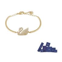 Swarovski Swan Crystal Bracelets Womens Gold F-Original brand box (color random) auksinė