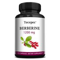 Aukščiausios kokybės berberino kapsulės, 1200 mg, metabolizmo ir antioksidacinės sveikatos palaikymui, 120 kapsulių 120PCS black