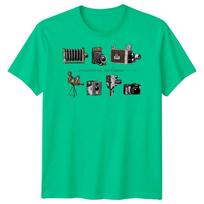 Evolution Of The Camera Vintage Photography Unisexs TShirt Hobby Gear S