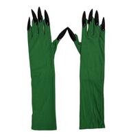 Fancy Props Halloween Cosplay Gloves Long Nails Ghost Claw Mittens  Cosplay Performance žalia