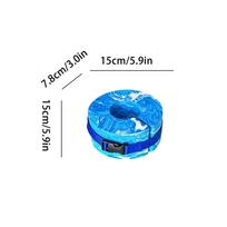 Aquatic Cuffs Adjustable EVA Exercise Weights Arms Belts Water Aerobics Arm Float Ring for Adults Athletes Beginners Swimming mėlyna