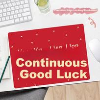 LINGSHE Snake Mouse Pad 320x240x3mm Medium Thickened Gaming Office Computer Desk Mat Fun Text Washable Good Luck Continuous
