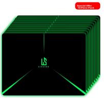 Lingshe Mouse Pad, 240*200*2mm, for Home Office And Gaming, Small Office Computer Desk Pad, Precision Edge-Wrapped Non-Slip, Pack of 10, Laser