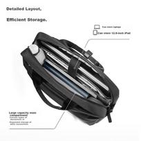 Tomtoc Laptop Bag, Notebook Briefcase for Men, 15.6-Inch Apple Business Travel Large Capacity Briefcase
