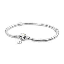Pandora Moments Ramunėlių grandinėlės užsegimas Gyvatės kaulo grandinėlė 925 svarų sterlingų apyrankė Moteriška 598776C01 sidabras