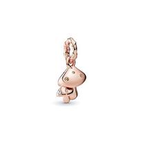 Pandora Rose Shining Mushroom Pendant Women's Rose Gold 788240NEP auksas