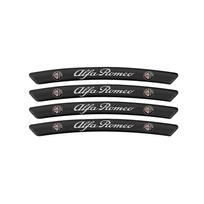 ZOPJT1 4pcs/set Car Decal Sticker Aluminum Wheels Rims Racing Car Sticker For Alfa Romeo 159 Giulietta Mito 147 Stelvio 156 Volante For Alfa Romeo juoda