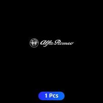 ZOPJT1 Metal Auto Emblem Wiper Decals Reflective Decor Car Window Stickers for Alfa Romeo Giulietta Giulia GT F1 Stelvio 147 Mito Brera Silver