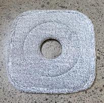 Microfiber Mop Replacement Cloths For Spin Rotating Floor Cleaning For Household Round Hole gray