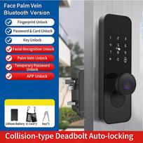 Tuya WIFI Smart Electronic Lock 3D Face Palm Recognition Smart Door Lock Waterproof App Remote Control Fingerprint Lock for Home