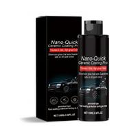 Nano danga Greita danga Remontas Hidrofobinė Apsauganti nuo dulkių Stiklo danga Automobilio dažų apsaugai Ilgalaikis blizgesys 100ML black