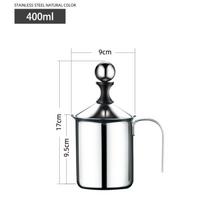 Manual Milk Frother Stainless Steel Coffee Milk Frother Milk Creamer for Cofffee Milk Jugs Egg Beater Kitchen Tool