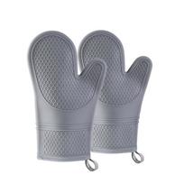 Slip Resistant Silicone Oven Mitts Set, Soft Cotton Lining, Waterproof, Kitchen Mitt Potholders