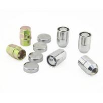 Car Steel M12x1.25 Wheel Lock Lug Nut +4 Pcs Anti Theft Locking Nut w/ 2 Key Set
