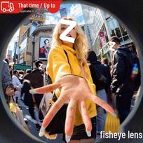 Wide-Angle Macro Fisheye Lens for Professional Mobile Photography Black Red 120° Wide-Angle