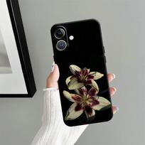 Lily Orchid Flower Print Phone Case for Apple iPhone XR XS MAX 16 17 Pro Max 14 13 11 12 15 Pro 7 8 Air Funda Phone Cover iPhone SE (2022)