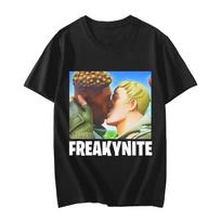 Freakynite Parodija Smegenų Puvinio Juokelis Vyriški Medvilniniai Marškinėliai Y2k Juokingi Grafiniai Apvaliu Kaklu Vasariniai Hip Hop Aukštos Kokybės Oversized Marškinėliai XXXL beige