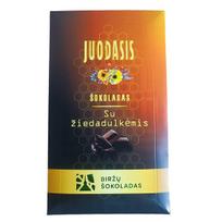 Šokolado plytelė Biržų Šokoladas Juodasis 72% su ŽIEDADULKĖMIS, 80 g