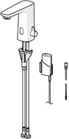 Praustuvo maišytuvas Oras Electra Safety, 3 V, BLUETOOTH, juodas matinis