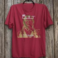 The Cult red shirt She Sells Sanctuary shirt Ian Astbury, Billy Duffy,Damon Fox 3XL