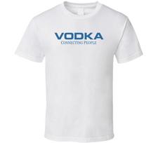 Vodka Connecting People Funny T Shirt S