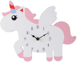 Home Styling Collection Unicorn Vienaragis sieninis laikrodis iš MDF, 30 x 24 cm