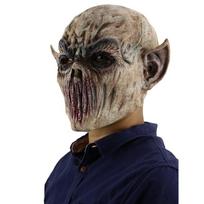 Rankomis tapyta Ghoulo monstro kaukė Realistiškos žaizdų detalės Helovino Cosplay profesionaliems aktoriams, Aukštos kokybės natūralus lateksas gray