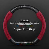 AHK1   5 Colors Car Suede Leather Steering Wheel Cover For Citroen C1 C2 C3 Grand C4 Picasso C4L VTS C-ELYSEE DS DS5 C5X Berlingo Xsara For Citroen