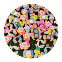 Mixed Designs Resin Earphone Microphone Camera Game Controller Jewelry Beads Mini Play Toys Necklace Bracelet Yiwu Factory 100pcs/bag