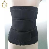 Neoprene Waist Trainer for Women 3 Straps Tummy Control Workout Corset Cincher Long Torso Trimmer Sauna Belt S juoda