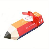 10/20/30pcs Colorful Cartoon Candy Box Pencil Shape Creative Cookies Chocolate Gift Boxes Kids Birthday Baby Shower Party Decor 10pcs