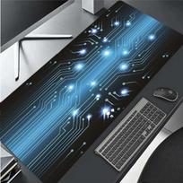 Modern abstract Technology Mousepad Gamer Office Mat Mouse Pad Light Gaming Room Desk Mat Art Keyboard Mats Mausepad Company 30cmx60cm(11.8x23.6inch)