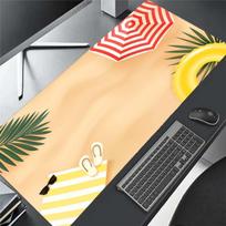 Cartoon Beach Mousepad Desk Pad Large Gaming Mouse Pad Gamer Ofice Mat Mouse Pad  Pad Unisex 30cmx60cm(11.8x23.6inch)