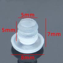 10/20/50/100pcs Clear Furniture Embedded Bumpers Kit Glass Table Feet Soft Thread Chair Leg Stem Bottom Pad Floor Protectors