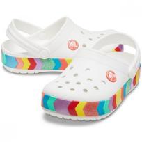 Crocs Crocband Chevron Vented Clog 207007 100 207007100 (white)/C5(120mm)
