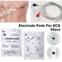 50 vnt/maišelis elektrodų pleistras Medicininis vienkartinis ekg Ekg priedai Neaustiniai elektrodų pagalvėlės Elektrokardiogramos raumenų stimuliatorius