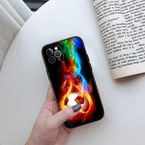 IR8 Futbolo Telefono Dėklas iPhone 7 8 11 12 13 14 15 16 16E XS Pro Max XR X SE iPhone 13 Pro rainelės spalva