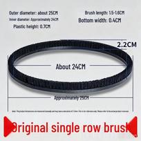 9-Inch Wall-Mounted Electric Sander Brush Accessories - Universal Type Sanding Disc, Edge, and Thickened Strip Brush