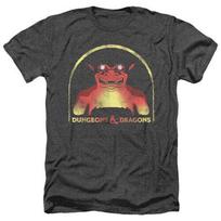Dungeons and Dragons Old School Adult Heather T-Shirt Black Unisex T-Shirt XL
