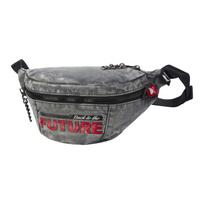 Li-Ning Back To The Future Collaboration Series Universal Pictures Zippered Fabric Crossbody Bag Shoulder Bag Waist Bag Unisex bags Gray ABDR508-1 Gray