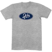 Pelenų spalvos T-shirt: Retro logotipas, unisex marškinėliai M gray