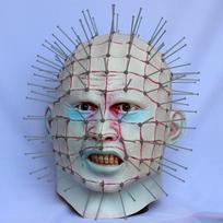 Ghost Chaser Mask Hellraiser Nailed Head Funny Prop Hell City Zombie Role Play Average Size